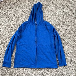 Women’s Xersion Blue Zip Up Hoodie Size Large
